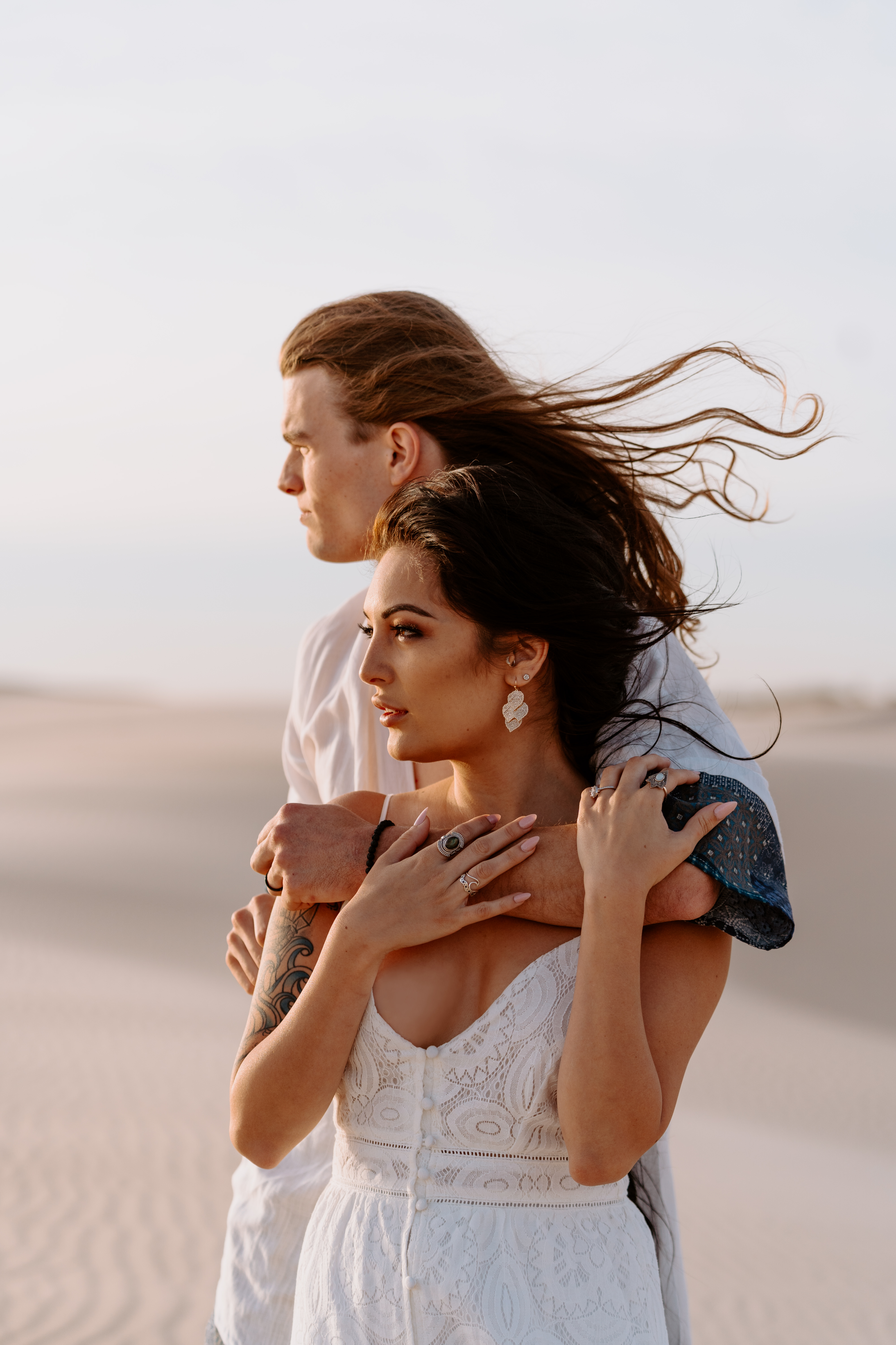 Desert Elopement Bohemian Wedding