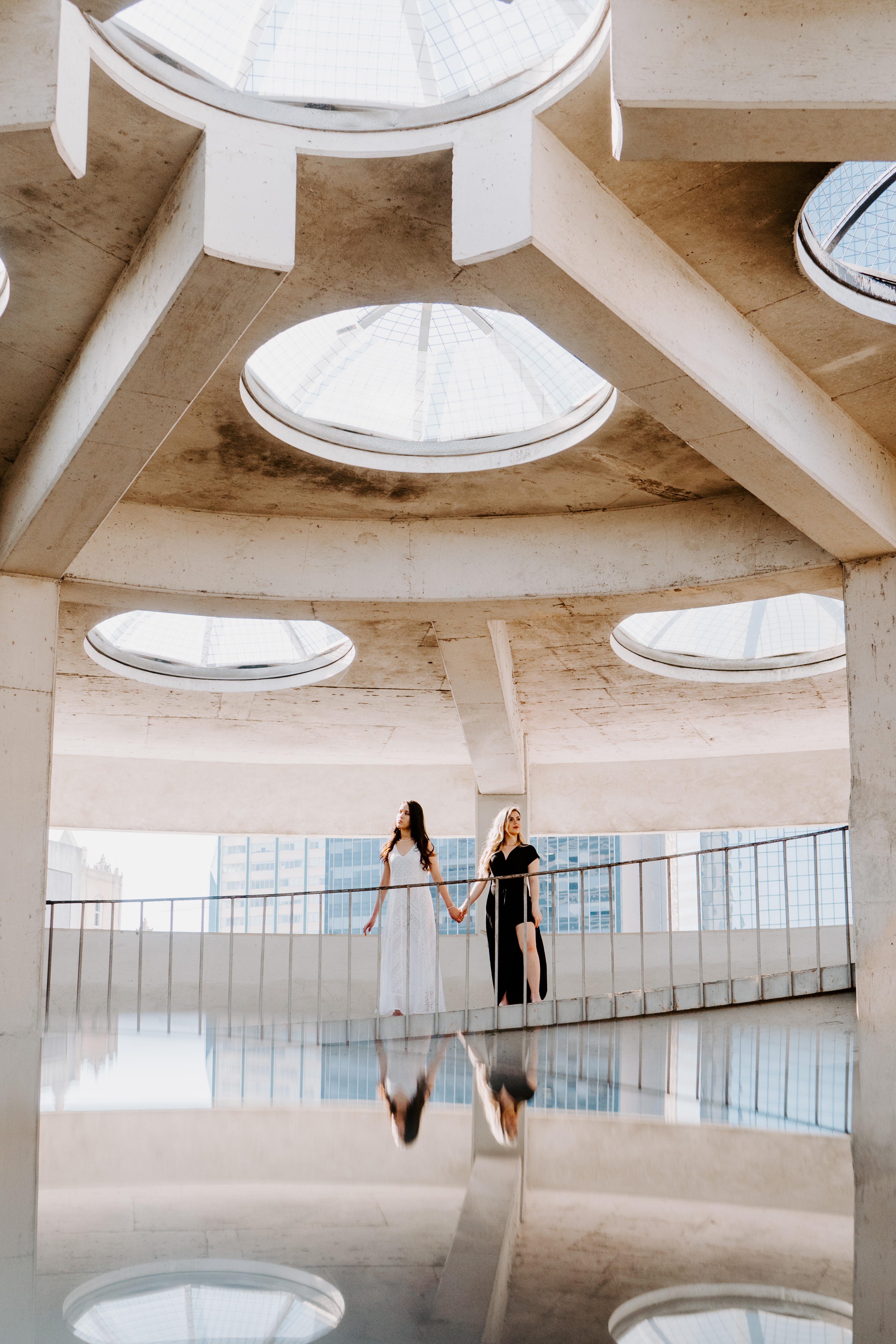 Downtown Dallas Parking Garage Engagement Session