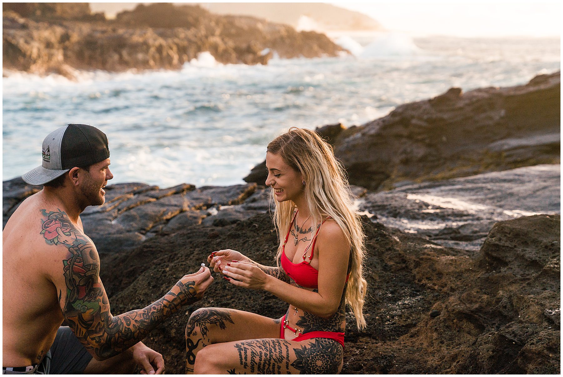 surprise proposal she said yes hawaii