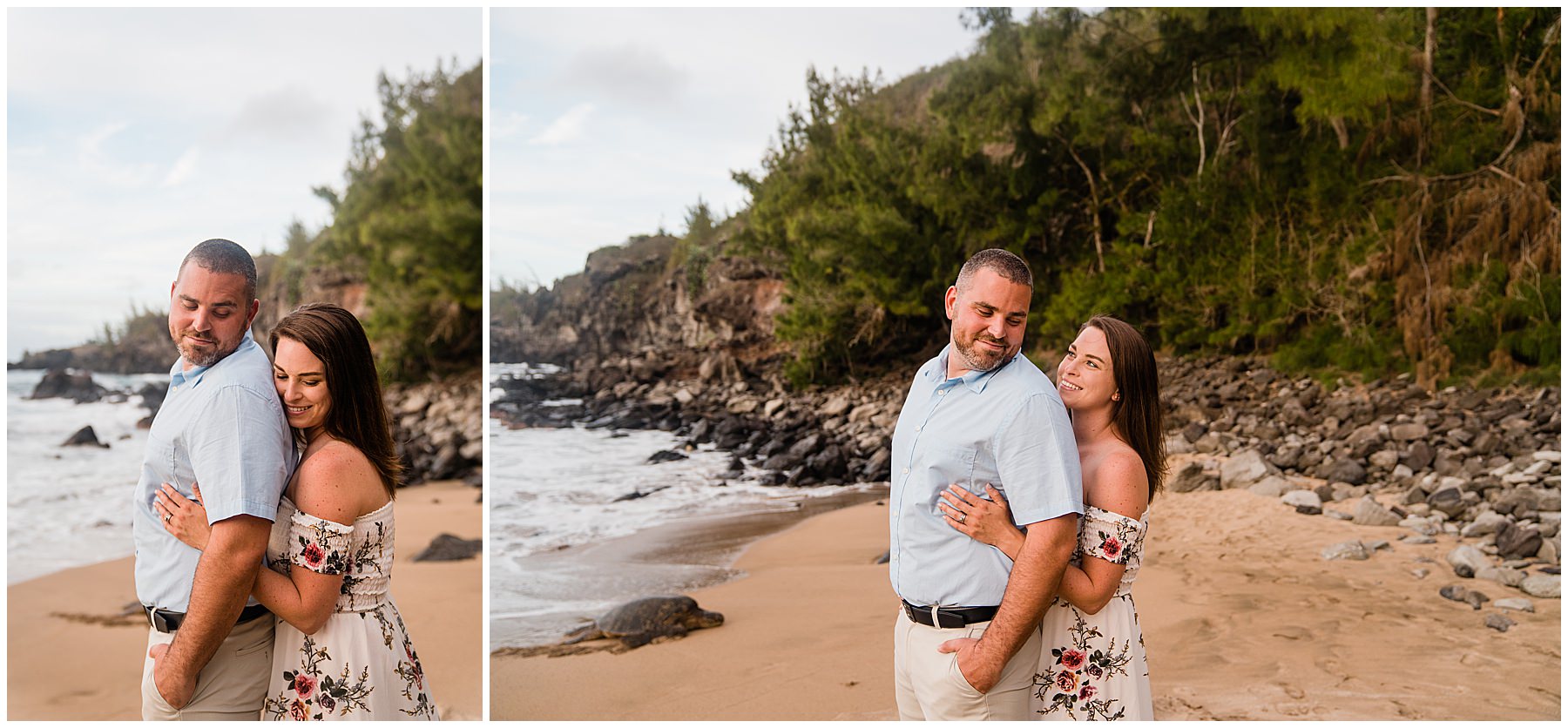 hawaii vow renewal at slaughterhouse beach