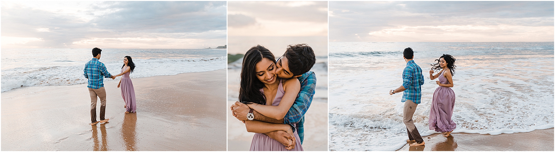 Kauai engagement session at Kekahi beach