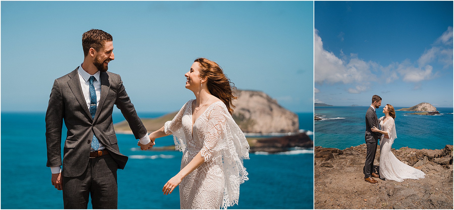 Makapuu lookout elopement