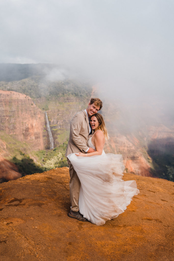 Adventure elopement photographer | kauai elopement