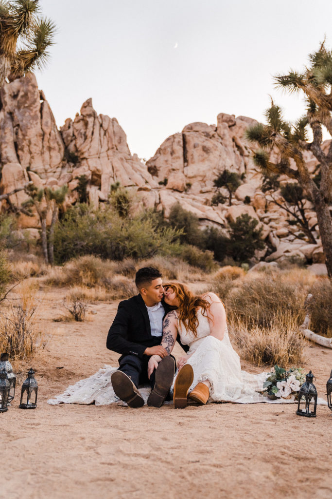 Joshua Tree National Park adventure elopement