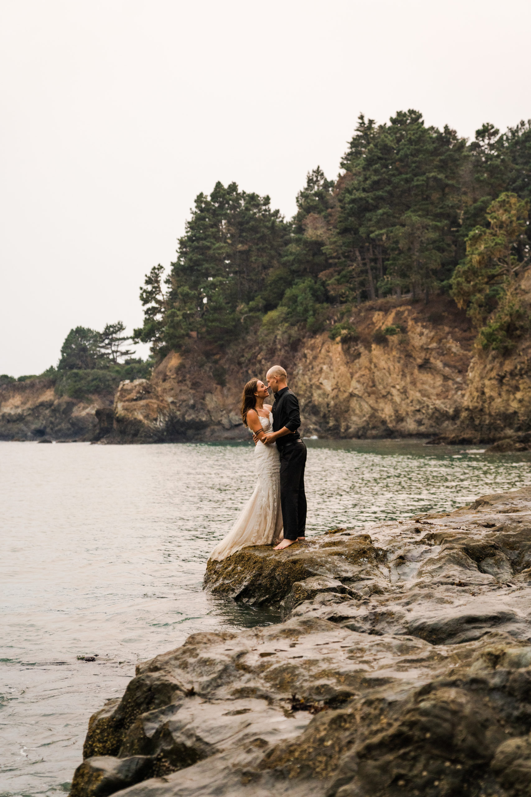 california adventure elopement by the ocean