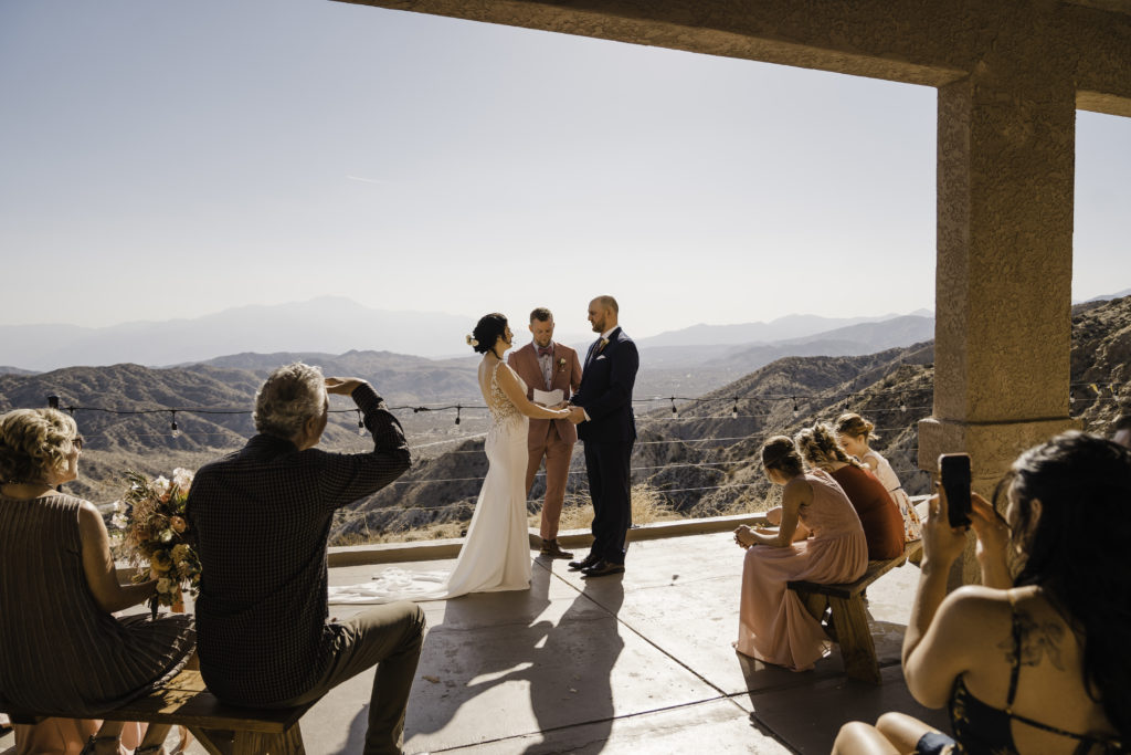 Joshua Tree Airbnb Elopement with a grand view