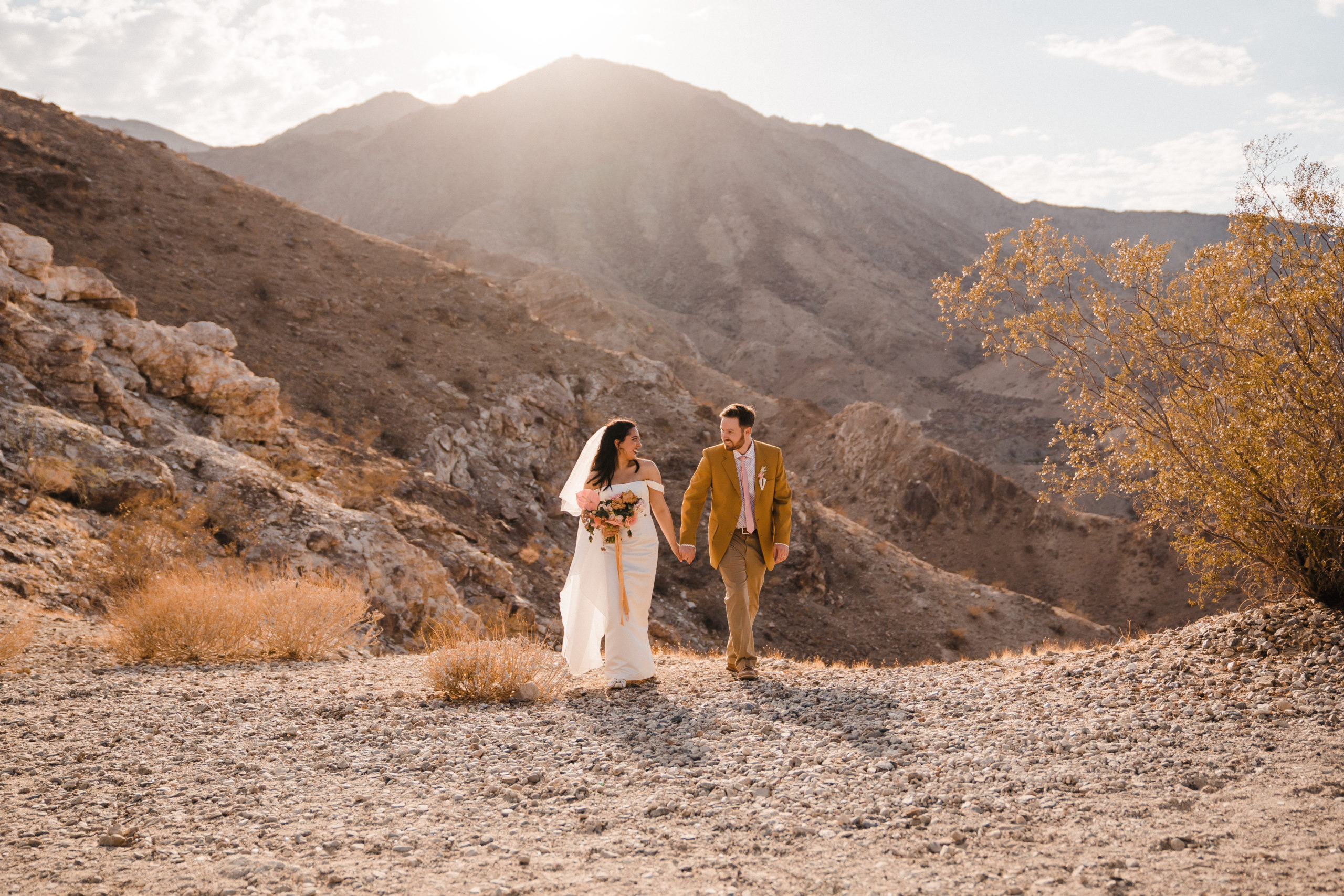 Palm Springs Elopement Couple