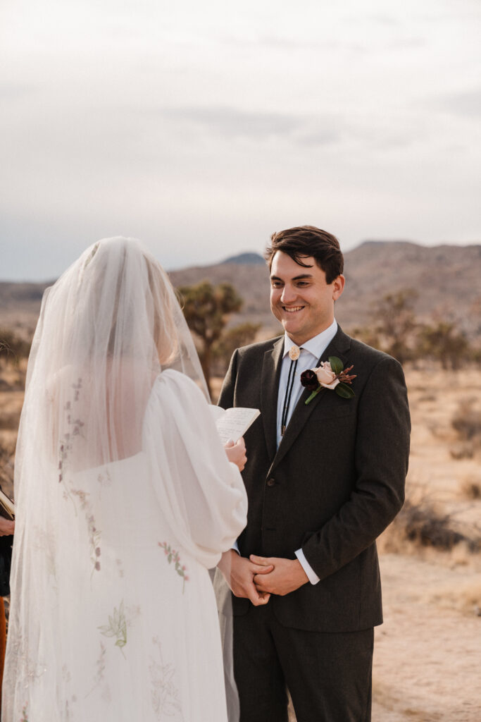 joshua tree national park elopement ceremony