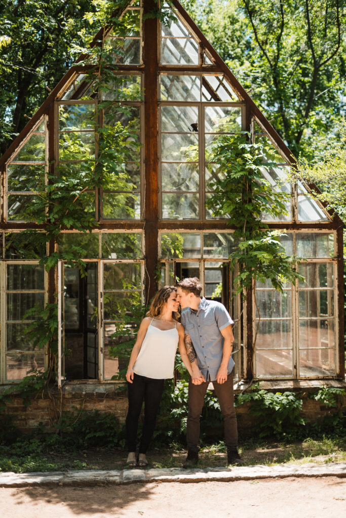 engagement pictures at sekrit theater austin texas